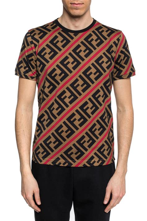 fendi double f logo t shirt|fendi t shirt original.